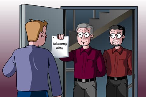 Vuokranantajan vaihtuminen, vuokraoikeuden siirto ja jakaminen