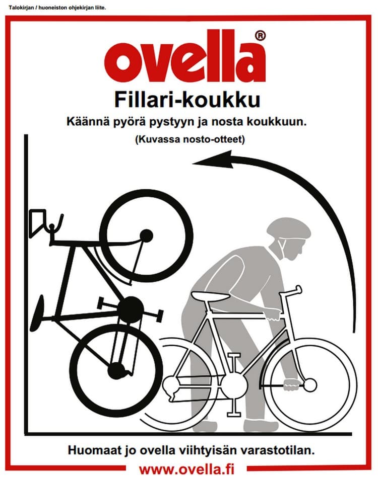 <p data-block-key="7i4zu">Polkupyörän nosto-ohjeet Fillari-koukkuun.</p>