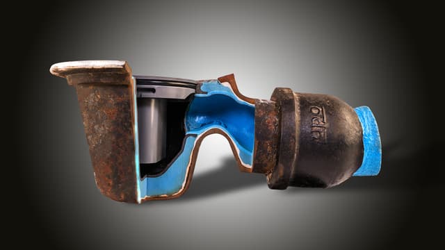 Lattiakaivon läpileikkaus