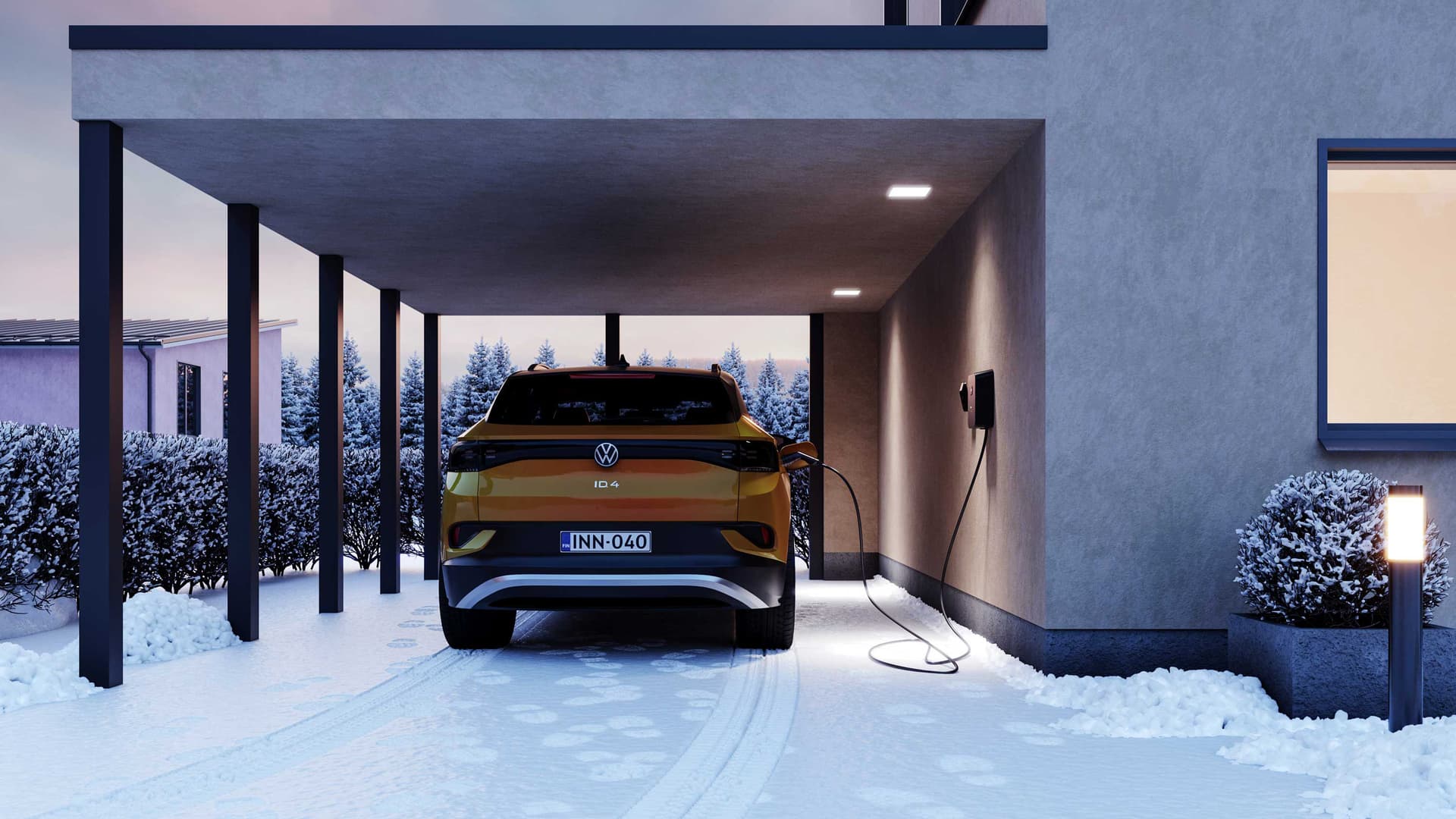 Sähköautoilu helpottuu talvella huomattavasti, kun kotona on oma latausasema