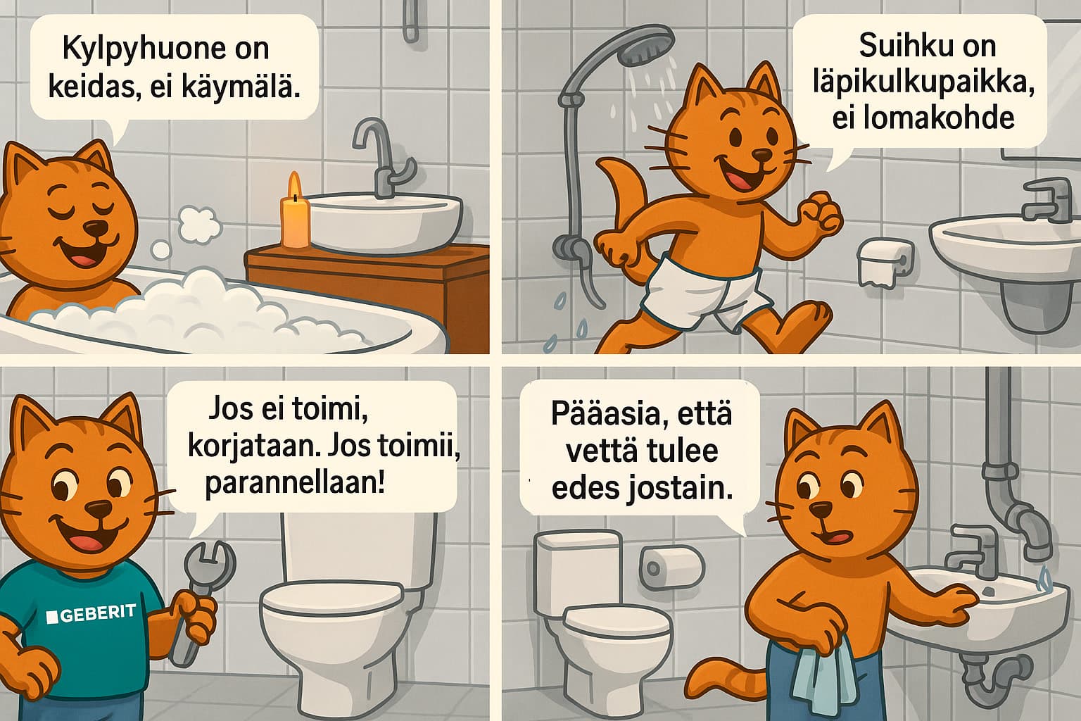 Testaa, millainen kylpyhuonepersoonallisuus sinussa asuu