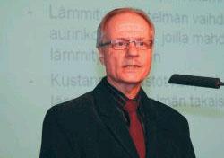 Lauri Lehtinen valotti kiitospuheessaan mittavan projektin vaiheita ja lopputulosta.