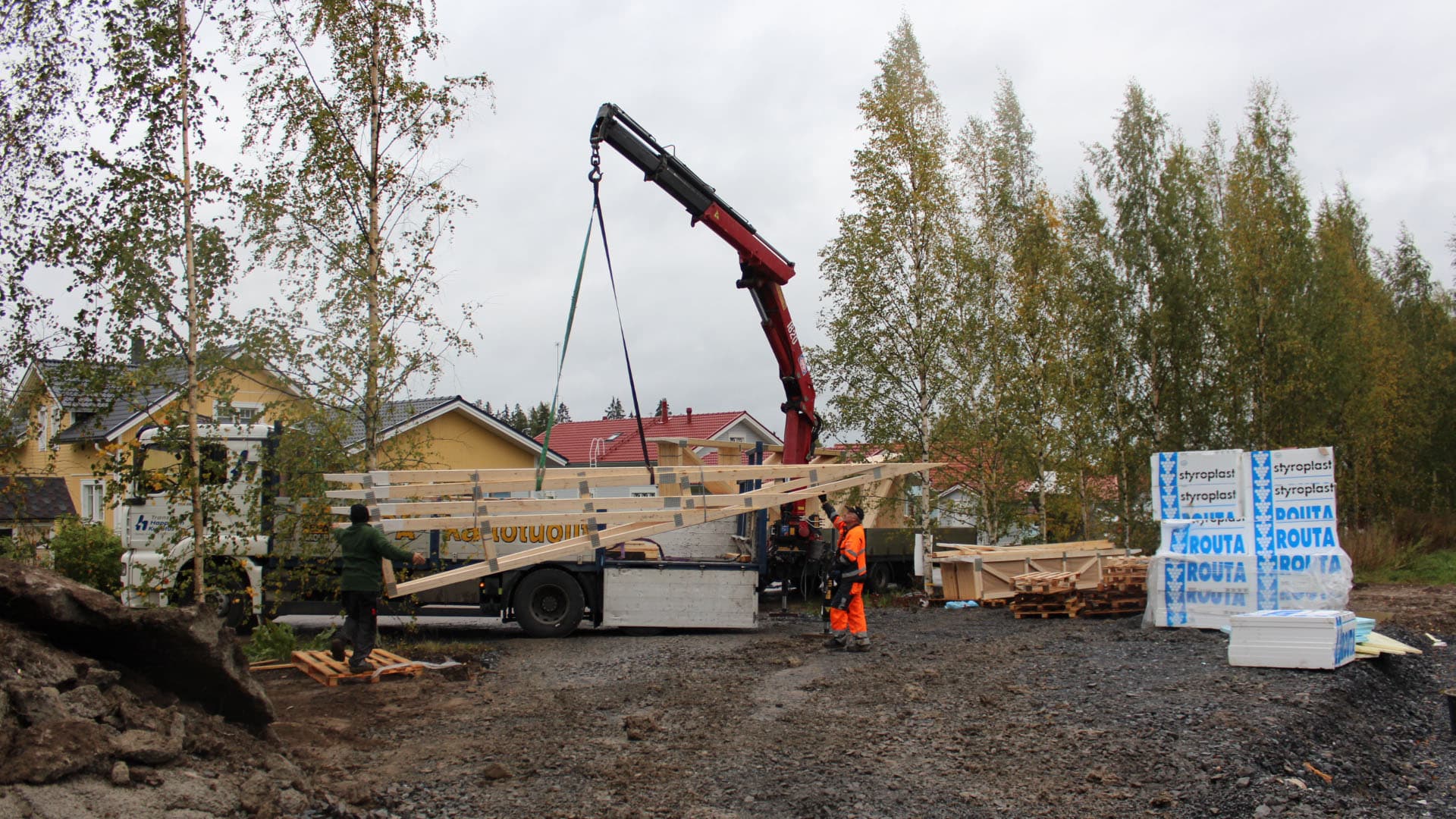 Kastelli-talo Lempäälään, osa 4, "Perustuksista talotoimitukseen"