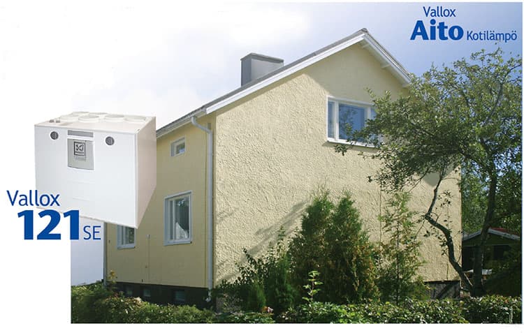 Vanhan ilmanvaihtojärjestelmän voi uudistaa