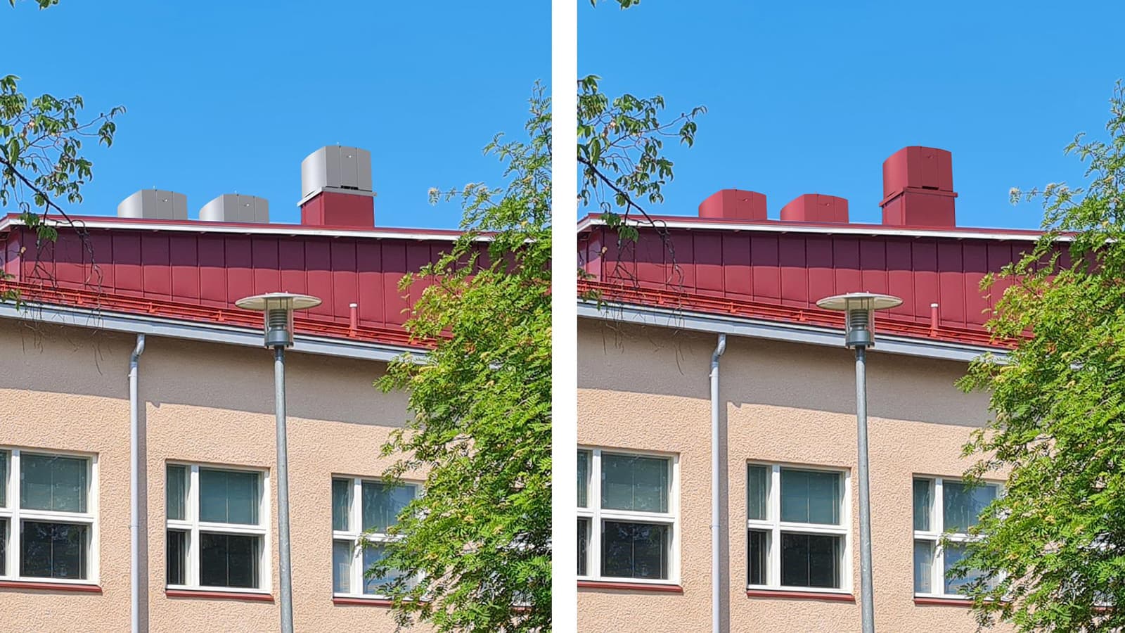 <p data-block-key="vja19">Huippuimuri voidaan tilauksesta maalata halutulla RAL-värikartan sävyllä, jolloin se täsmää täydellisesti esimerkiksi katon värin kanssa.</p>