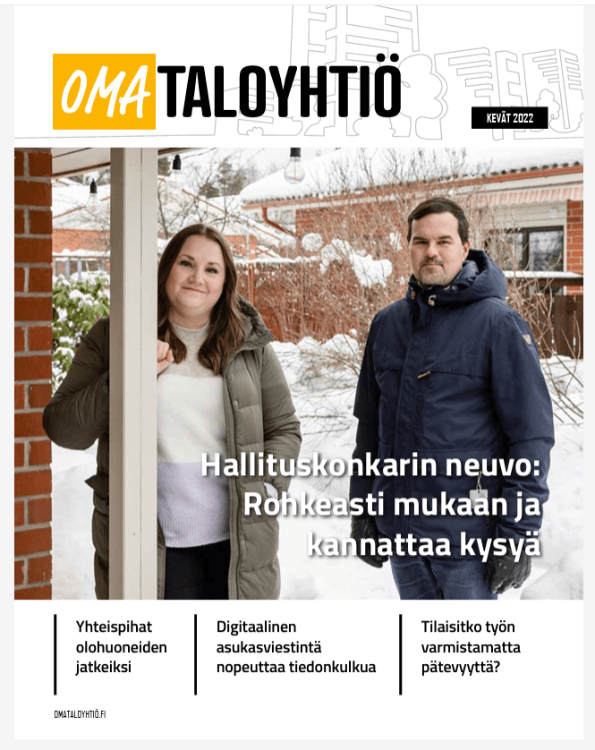 Omataloyhtiölehden etusivu kevät 2022