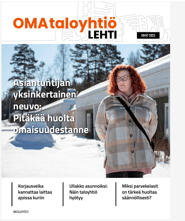 omataloyhtiö lehden kansi