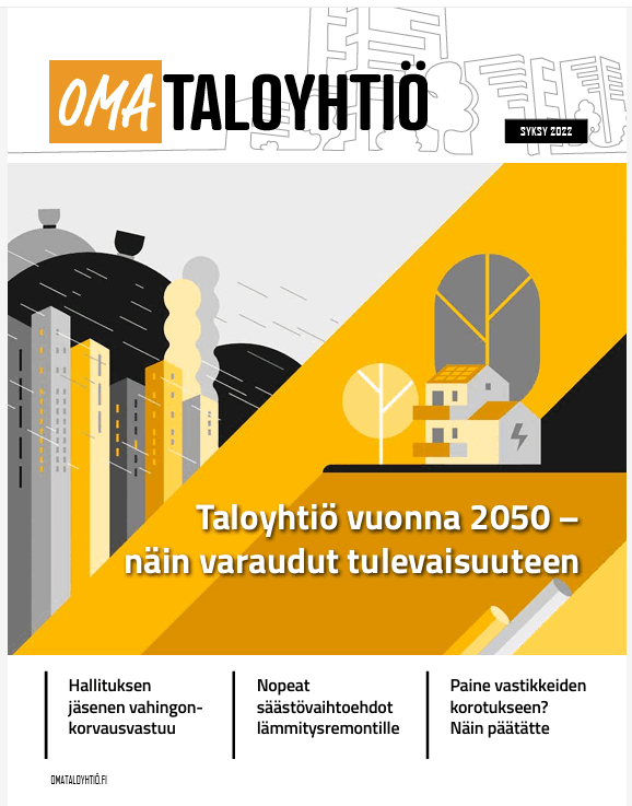 omataloyhtiö lehden kansi syksy 2022